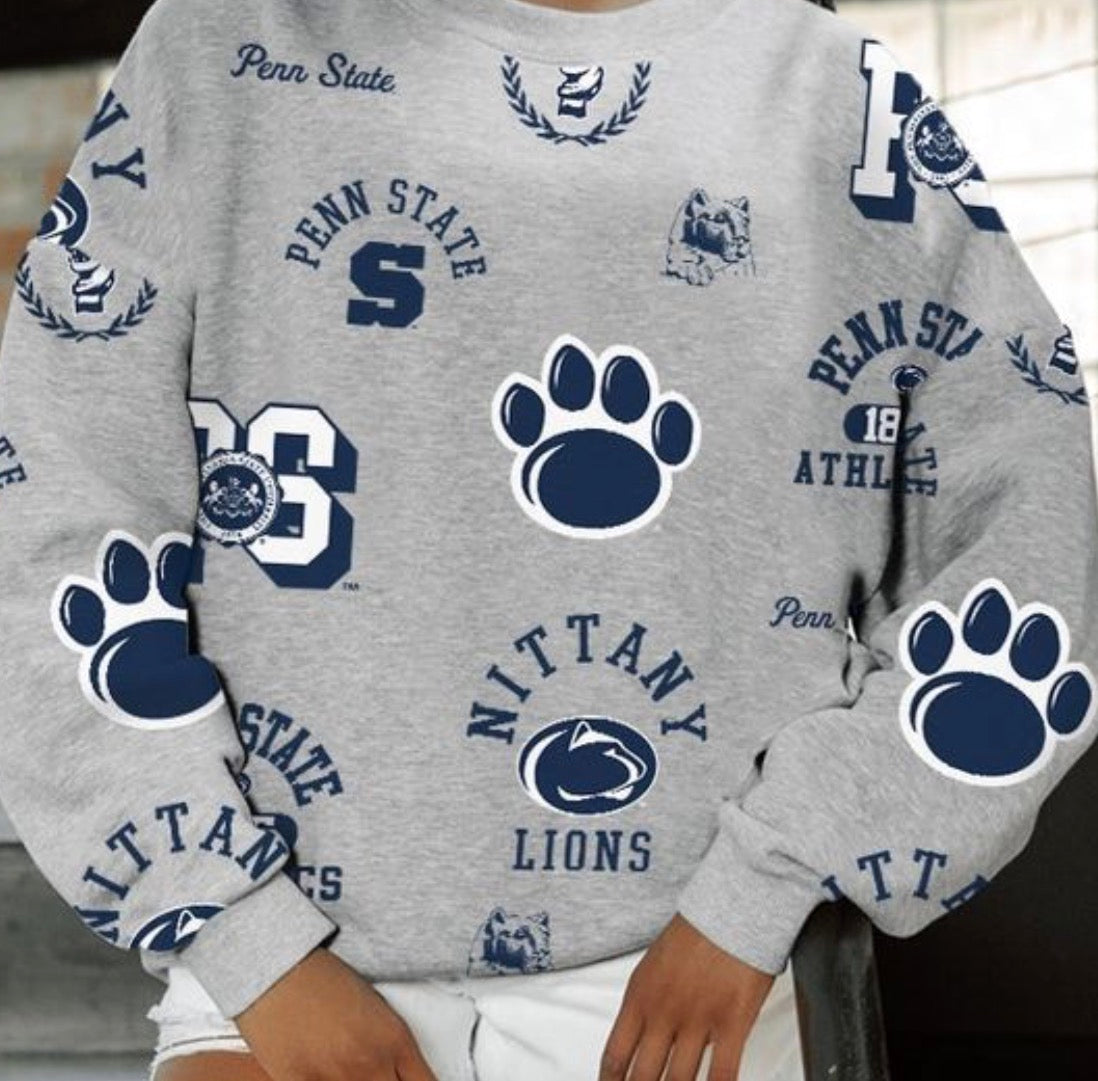 July 27 School Spirit Collage Sweatshirt design ages 8-14