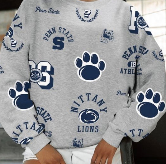 July 27 School Spirit Collage Sweatshirt design ages 8-14