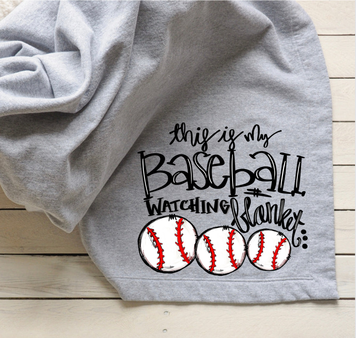 Baseball watching Blanket Spirit Wear