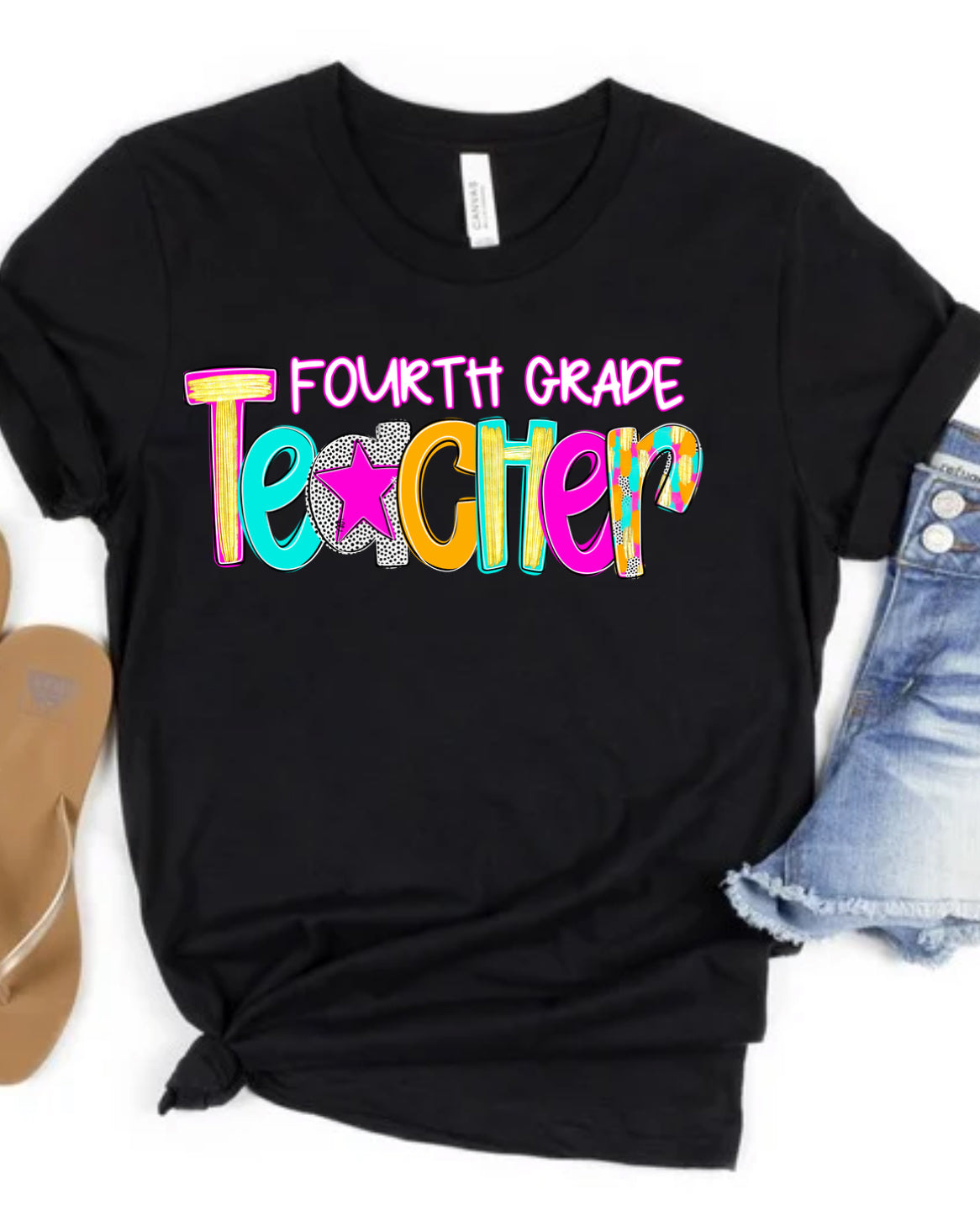 Fourth grade Teacher Graphic tee