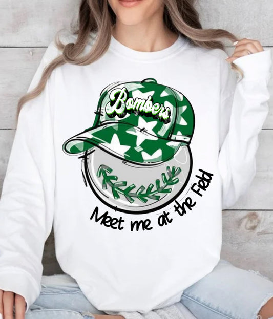 Bombers Baseball Hat design tshirt or sweatshirt