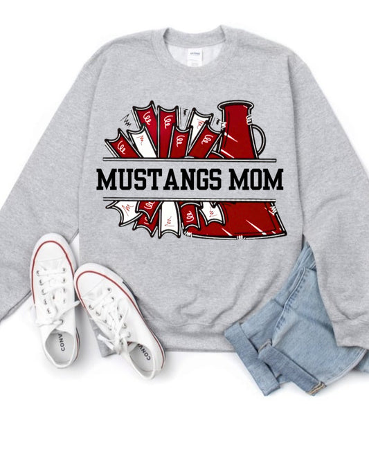 Mustangs Cheer mom spirit wear