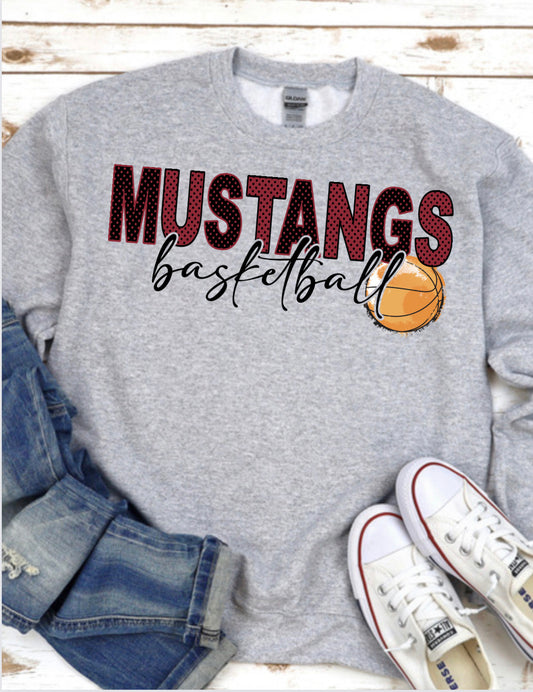 Mustang basketball Spirit Wear