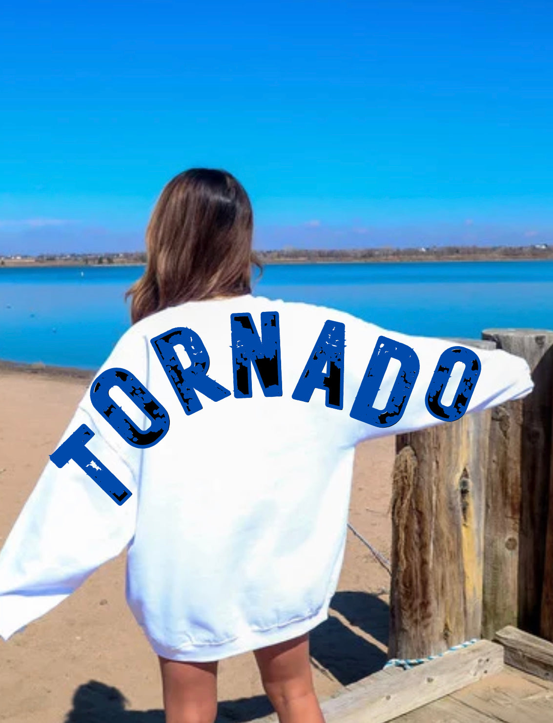 Tornado 2 sided T pocket Spirit Wear