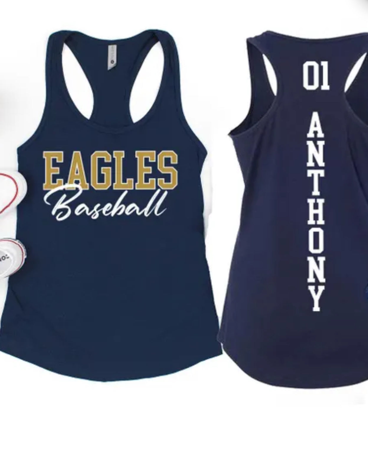 Custom Tank Top Baseball, Softball, Soccer