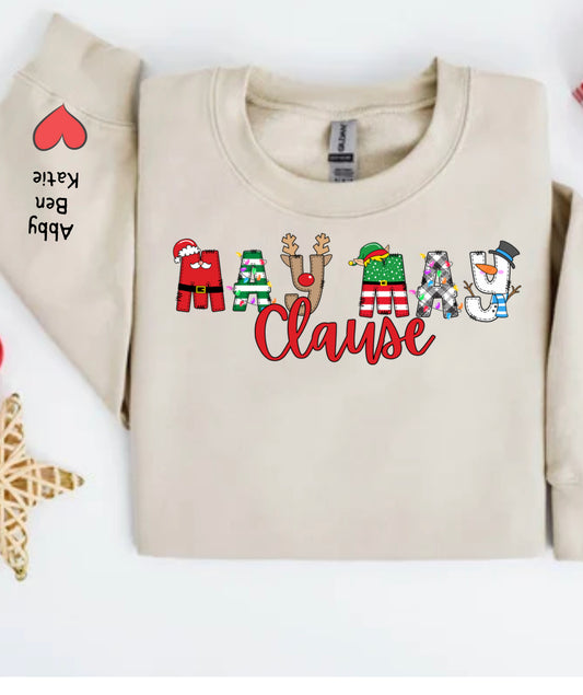 Christmas Name crewneck