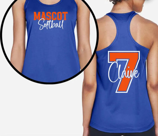 Custom Tank Top Baseball, Softball, Soccer