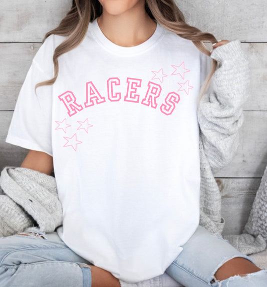 Pink Racers and Stars