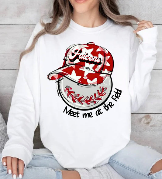 Falcons Baseball Hat design tshirt or sweatshirt