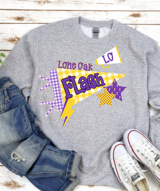 Lone Oak Flash Collage design tshirt or sweatshirt