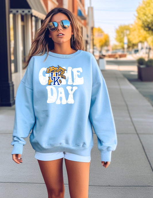 Kentucky Game Day tshirt or crewneck Spirit Wear on baby blue