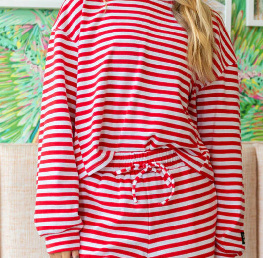 LULU Mac red stripe shirt