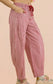 Red stripped barrel Jean