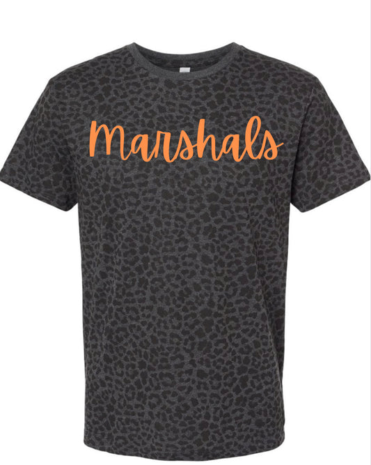 Leopard short sleeve with puff mascot