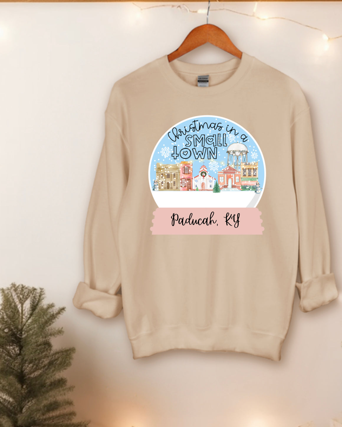 Christmas in a small town Paducah, KY tshirt or sweatshirt