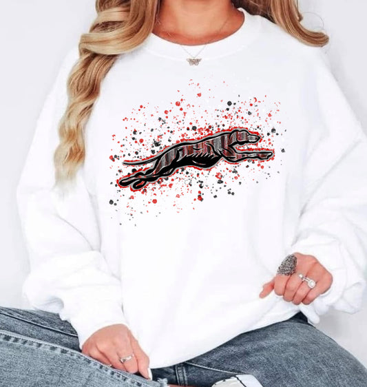 Fun Splatter Greyhound Mascot Reidland