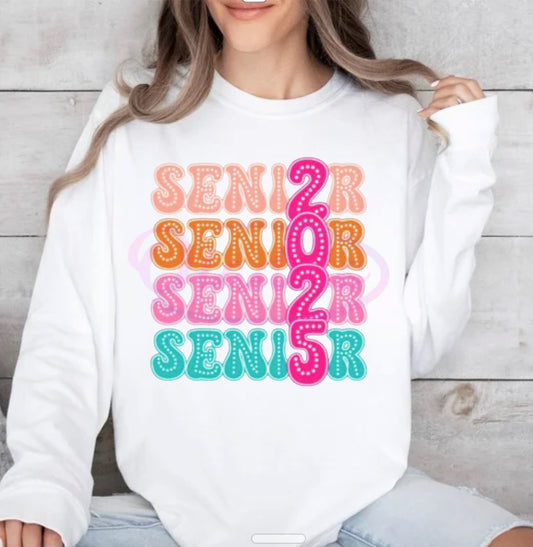 Senior 2025 Spirit Wear Tshirt or sweatshirt