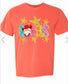 Rebels, bright color, hand, drawn, mascot, T-shirt, or gray, or black sweat sweatshirt