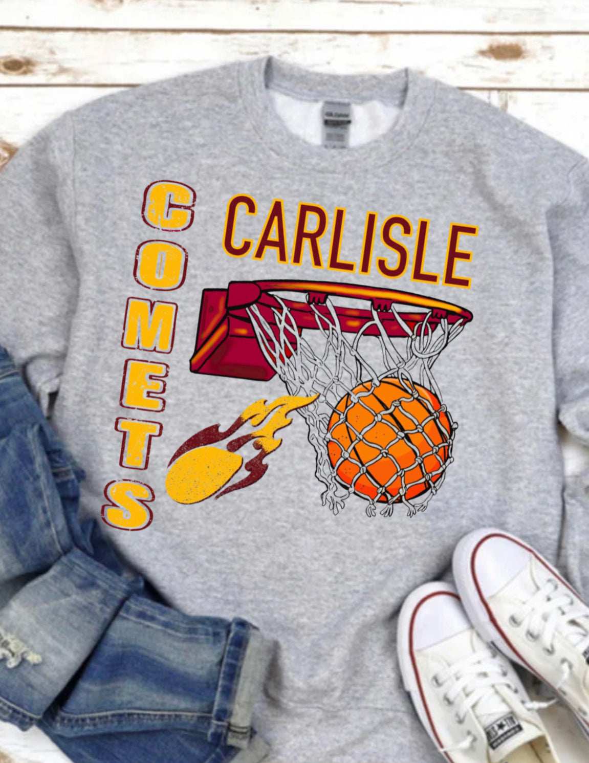 Carlisle County Comets Basketball Spirit Wear