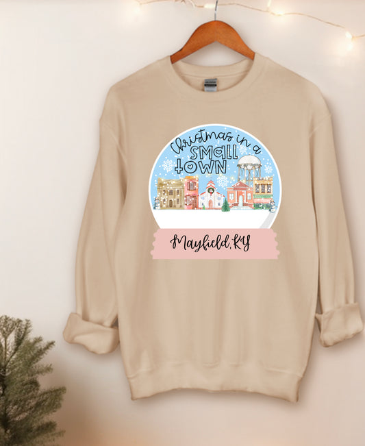 Christmas in a small town Mayfield tshirt or sweatshirt