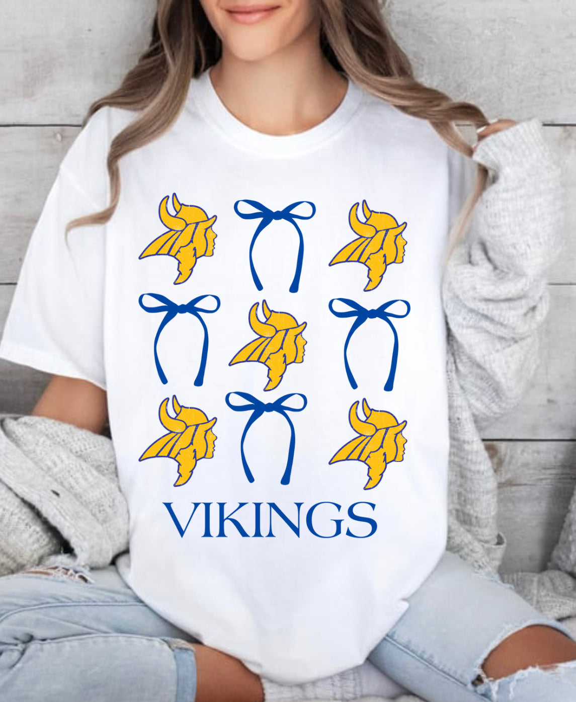 Vikings Bow T-shirt or crew Spirit Wear