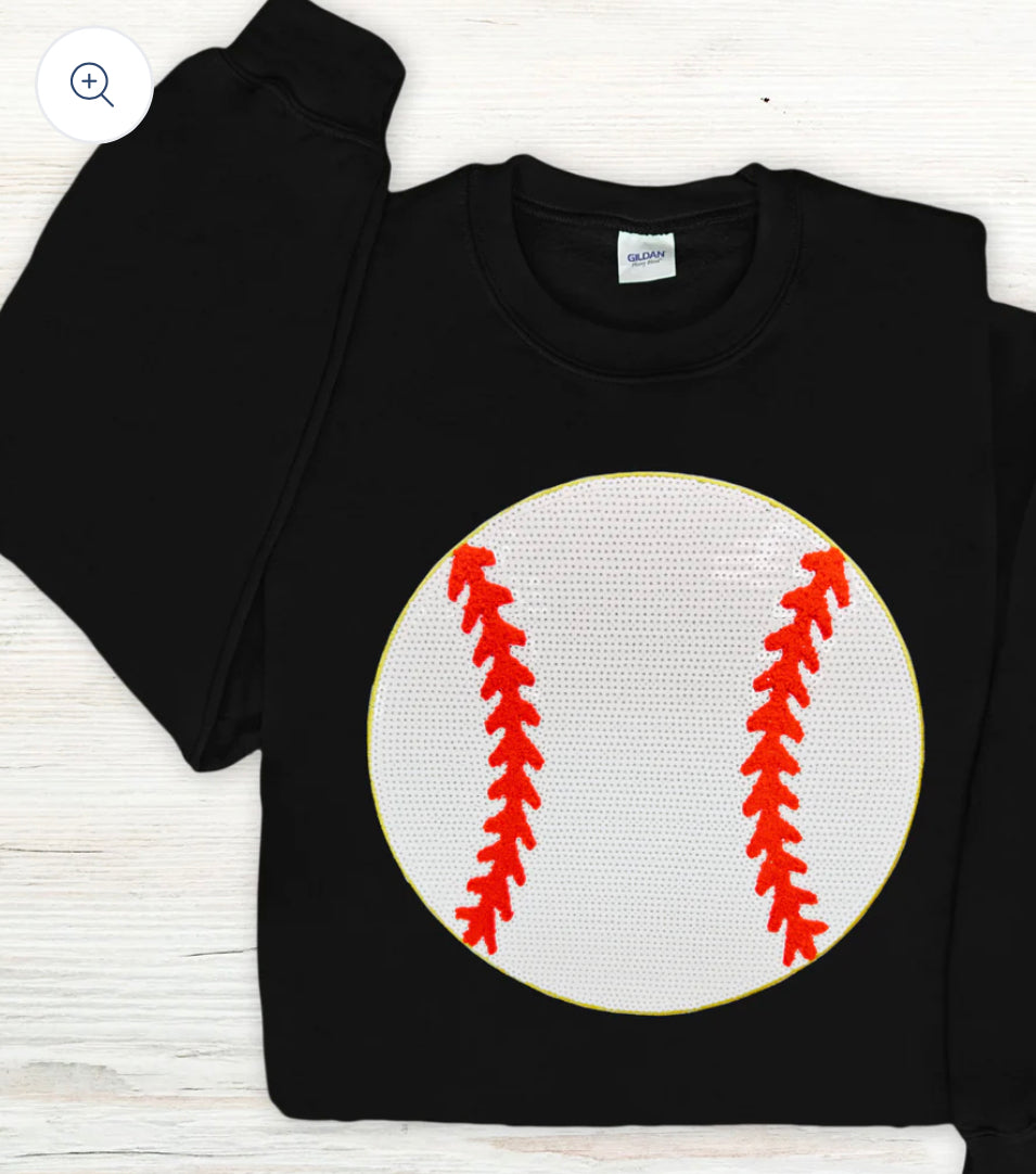 Baseball Sequin crewneck