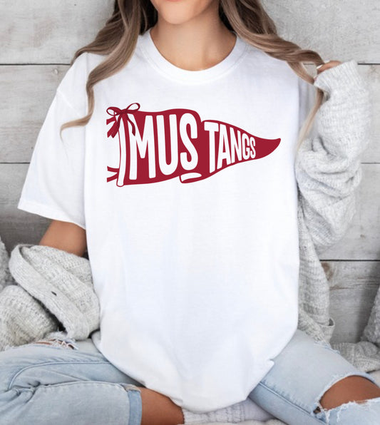 Mustangs wavy pennant spirit wear