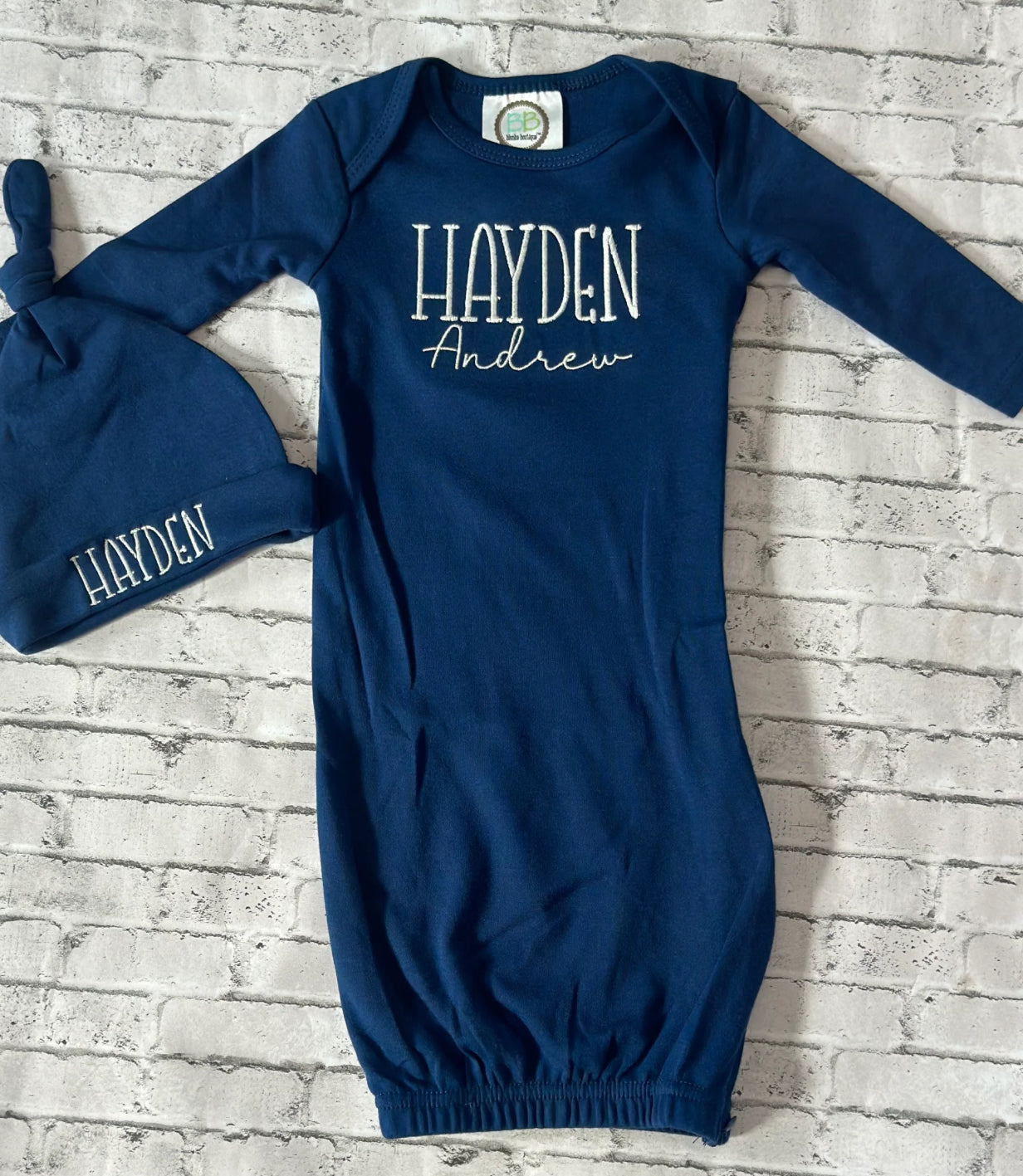 Monogrammed or Embroider Newborn Gown