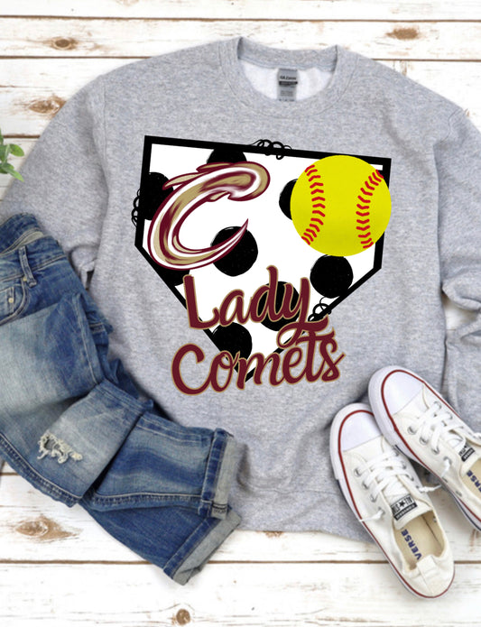 Lady Comets Softball Base Spirit Wear