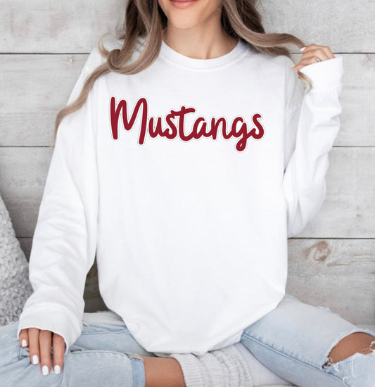 Mustang Chenille sweatshirt Spirit Wear