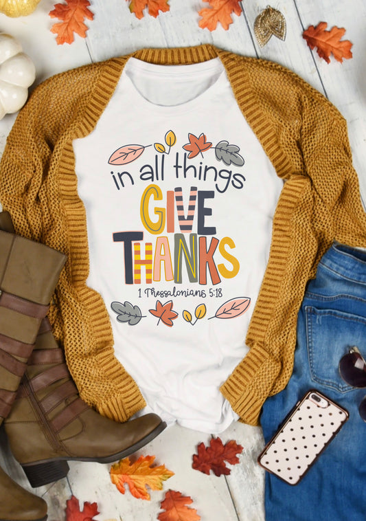 In All Things Give Thanks Fall