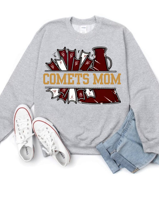 Comets Cheer mom spirit wear