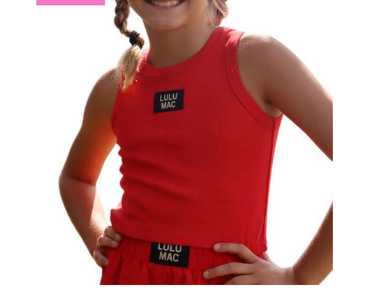 Girls Lulu Mack red Tank