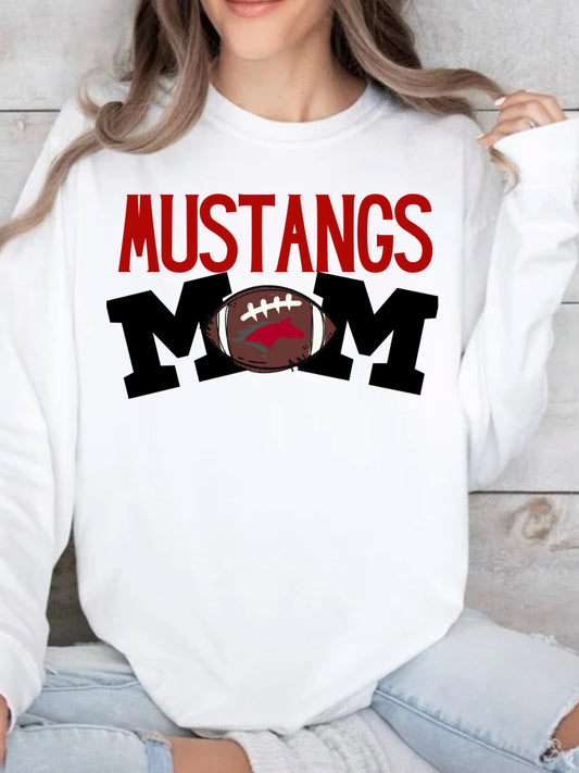 Mustang football mom Spirit Wear