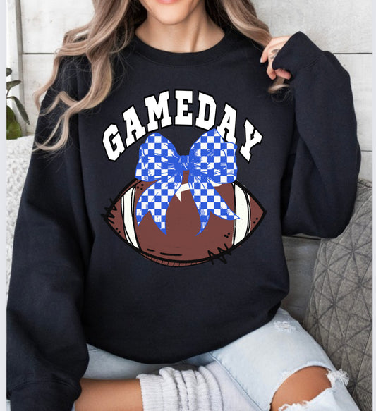 Blue football spirit wear