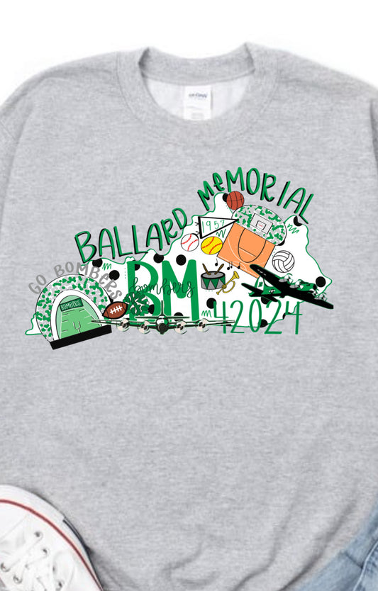 Ballard Doodle bow Spirit Wear