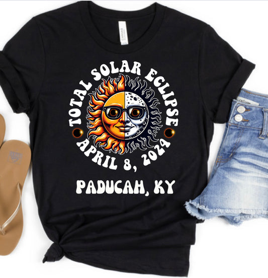 Paducah, KY Solar Eclipse Shirt graphic tee sweatshirt