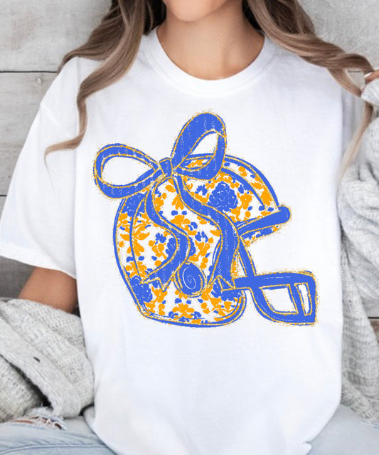 Floral Football Helmet Marshall