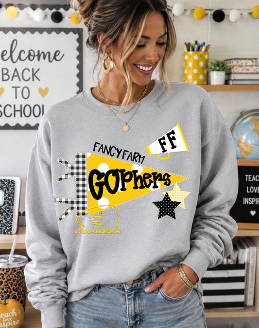 Fancy Farm Gophers Pennant T-shirt or sweatshirt