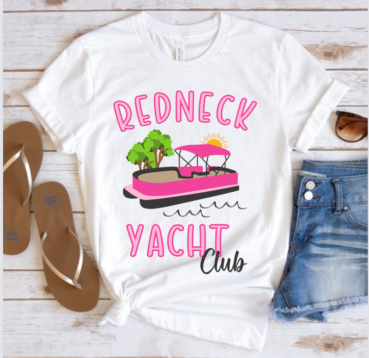 Redneck Yacht Club graphic tee