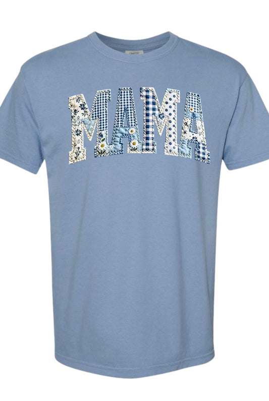 Faux Quilted Mama Tshirt
