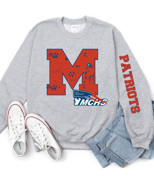 Massac Patriots arm Mascot