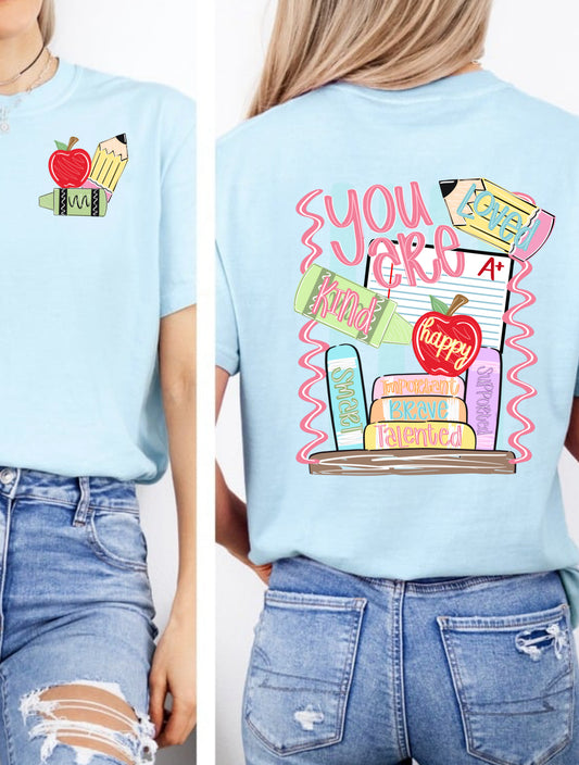 Teacher Positive Affirmations tee