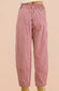 Red stripped barrel Jean