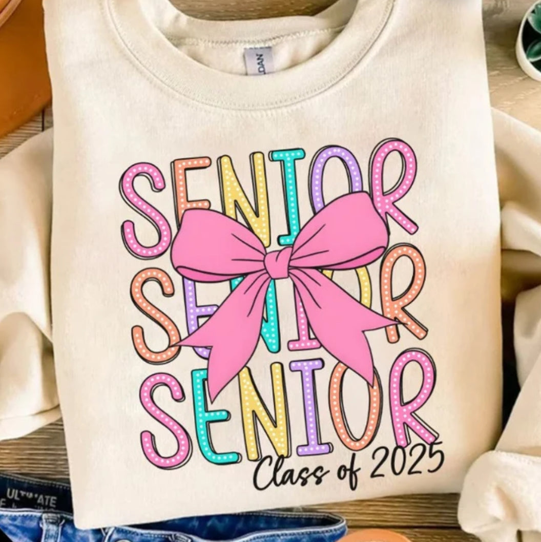 Senior 2025 Spirit Wear Tshirt or sweatshirt