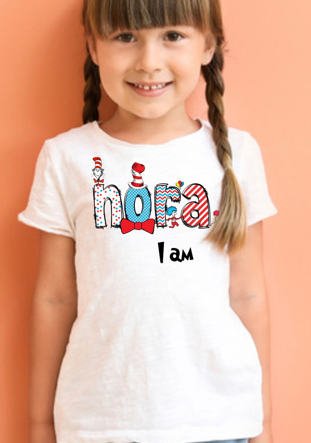 Custom Seuss Name graphic T-shirt