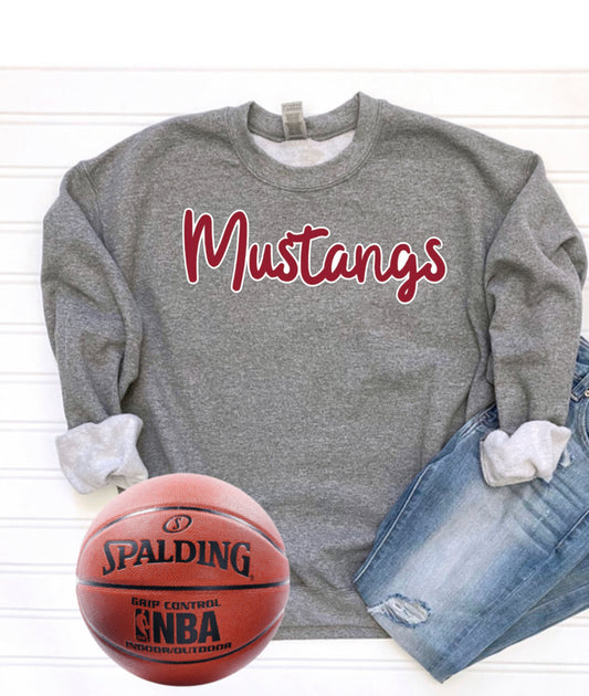 Mustang Chenille sweatshirt Spirit Wear