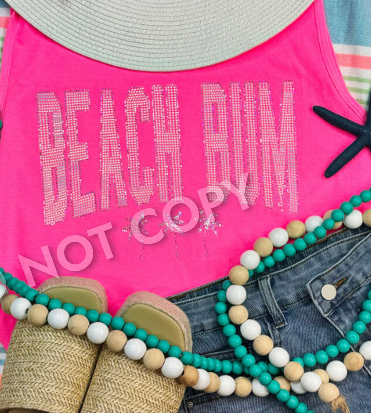 Spangle Beach Bum graphic tee