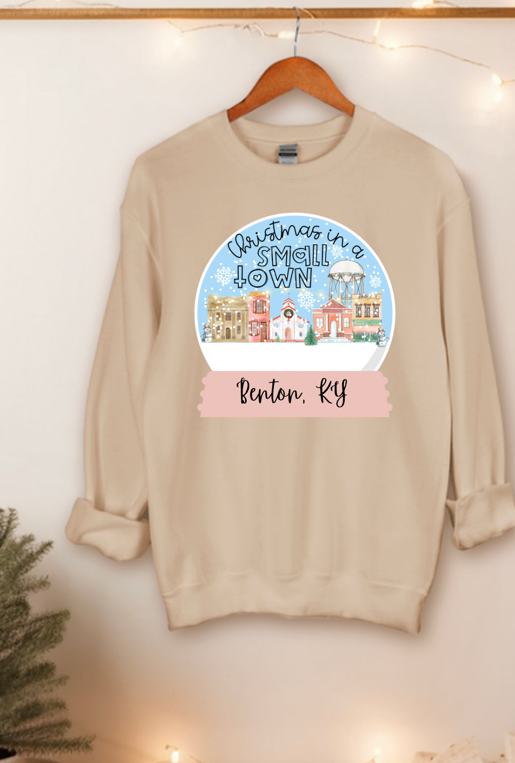 Christmas in a small town Benton tshirt or sweatshirt