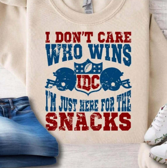 Idc who wins, here for snacks